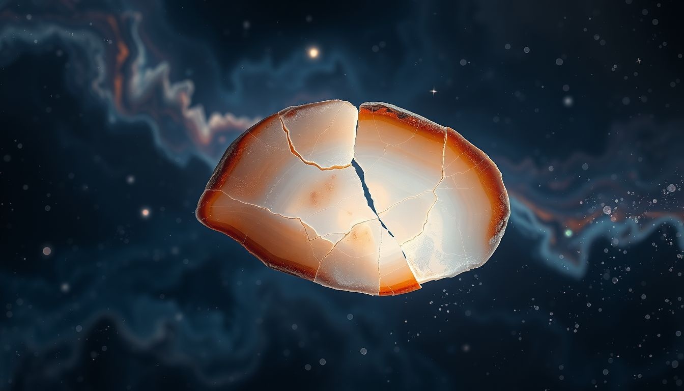 Rêver d’agate brisée révèle souvent une fragilité émotionnelle profonde.