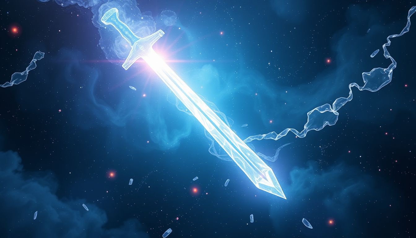 Rêver d'une épée d'adamant symbolise force invincible et protection.