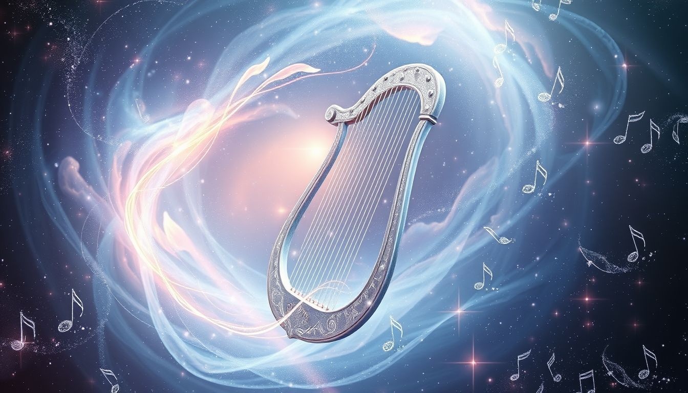 Rêver d'une lyre argentée révèle une sensibilité artistique profonde.