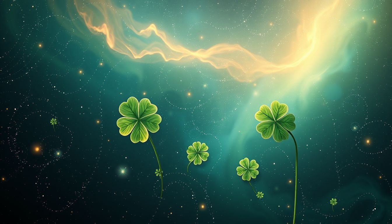 Rêver d'un trèfle à quatre feuilles symbolise bonheur et chance imminente.