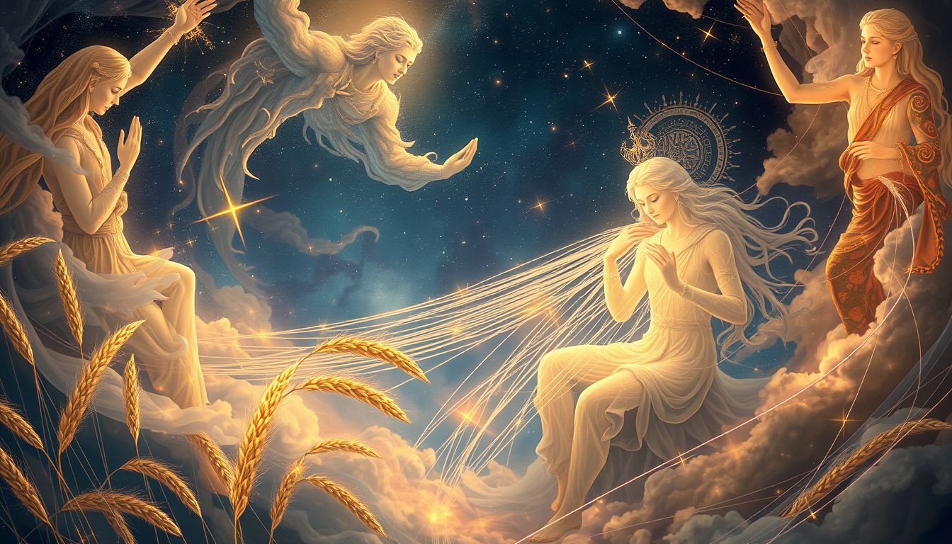 Rêver de filature de lin évoque guidance spirituelle et destinée révélée.