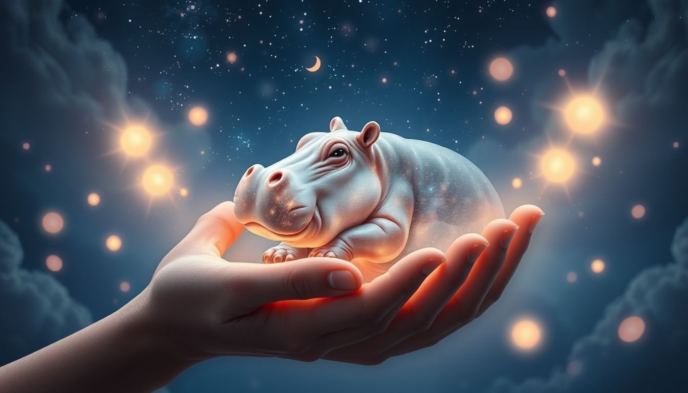 Rêver de nourrir un hippopotame symbolise l’équilibre émotionnel essentiel.