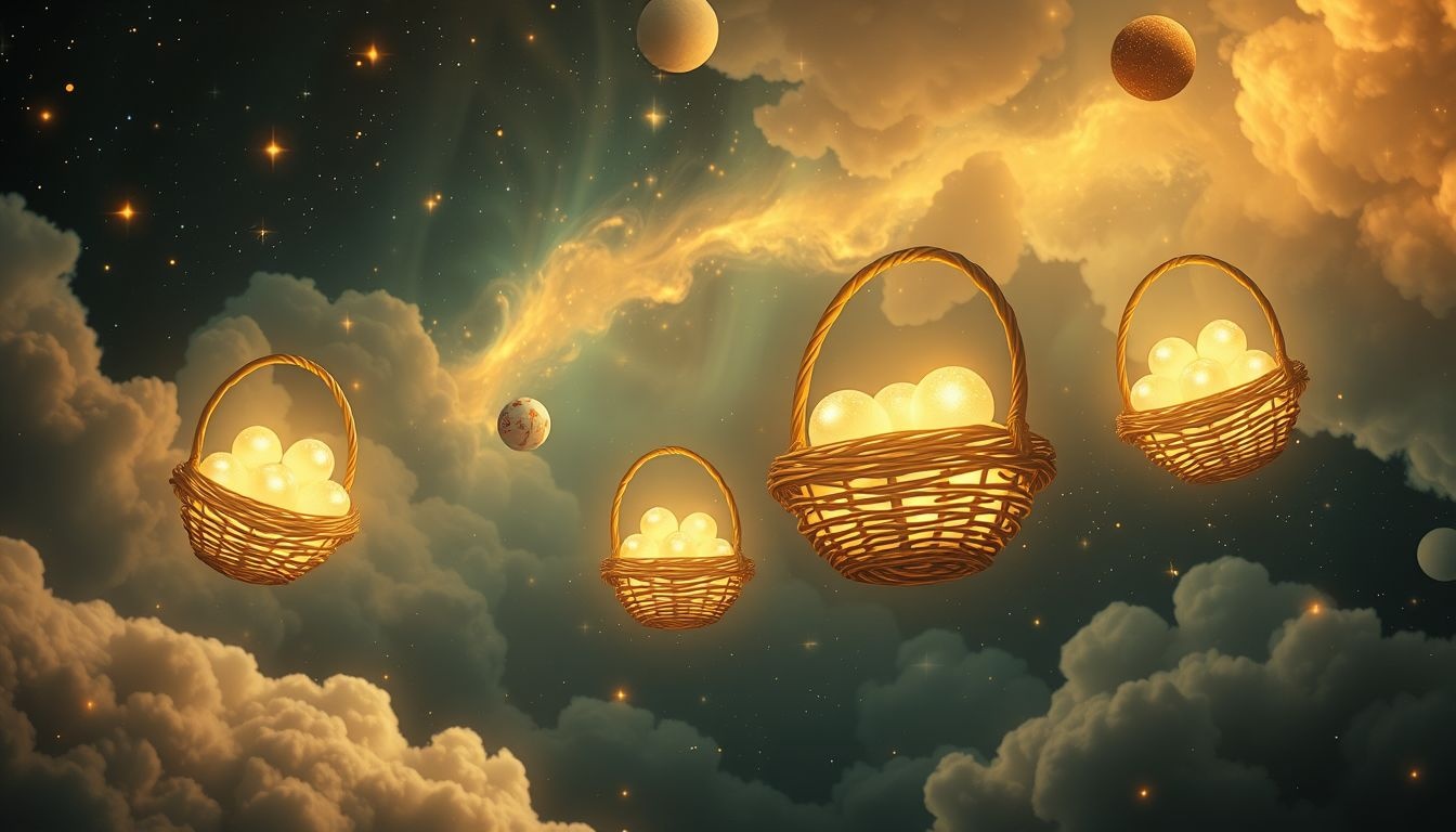 Rêver de paniers de Pâques symbolise joie, partage et générosité.