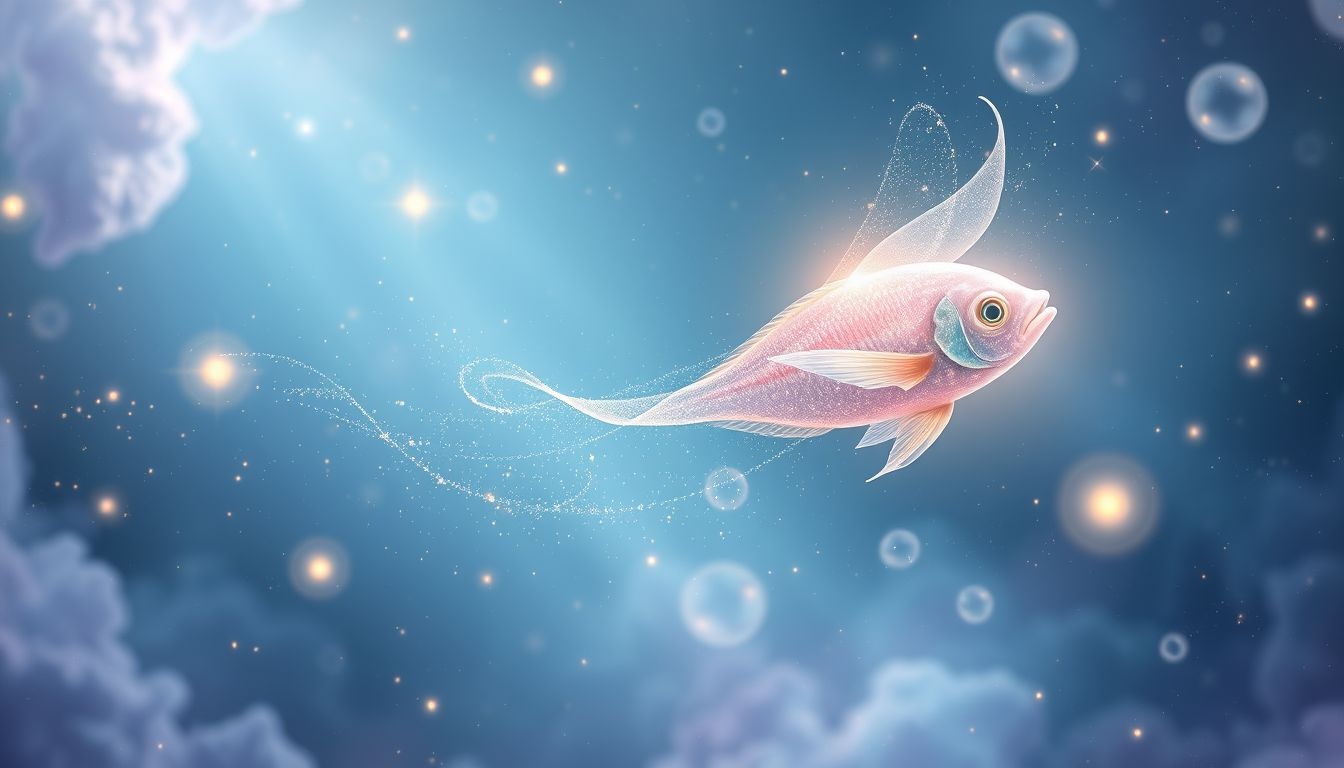 Le poisson-ange symbolise la beauté intérieure et la guidance spirituelle.