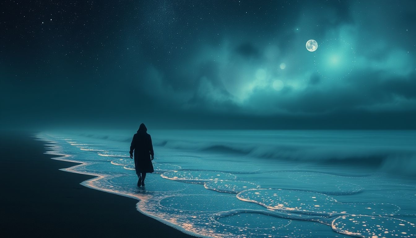Rêver de la mer nocturne symbolise peur et aventure intérieure.