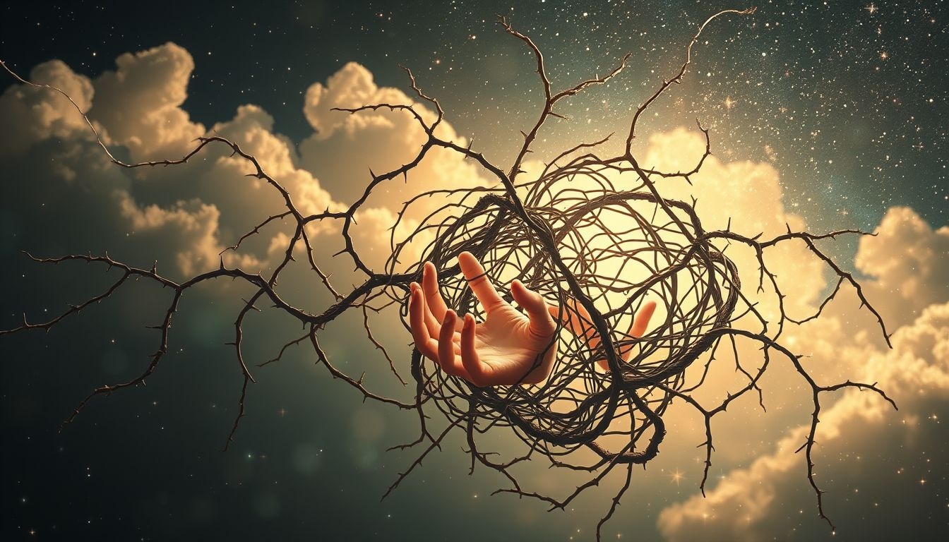 Les ronces symbolisent souvent des relations toxiques et complexes.