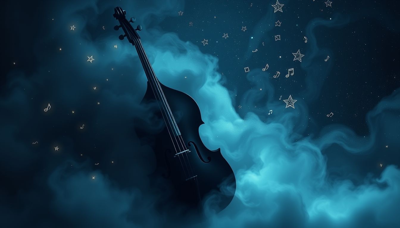 Rêver d'une contrebasse noire symbolise souvent une profonde introspection.