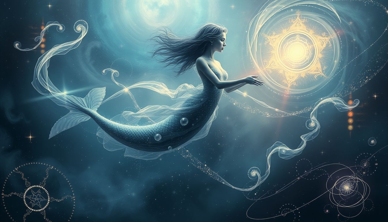 La sirène incarne à la fois séduction et danger caché.
